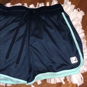 Blue & mint green Fila Athletic shorts